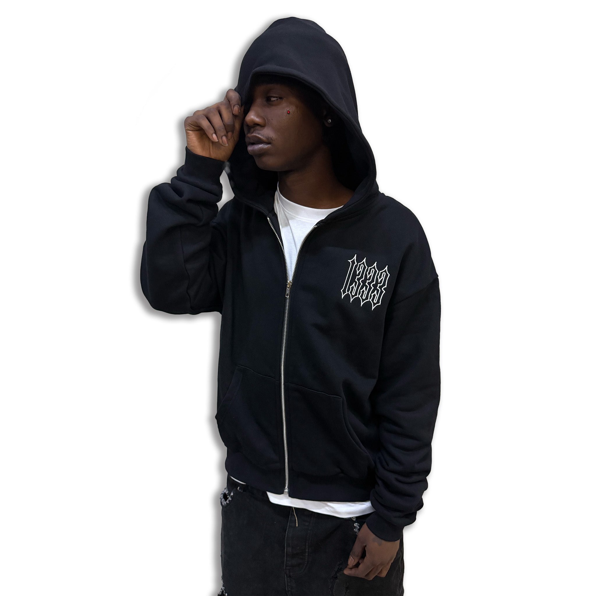 TH1RTEEN33 Zip Up Hood